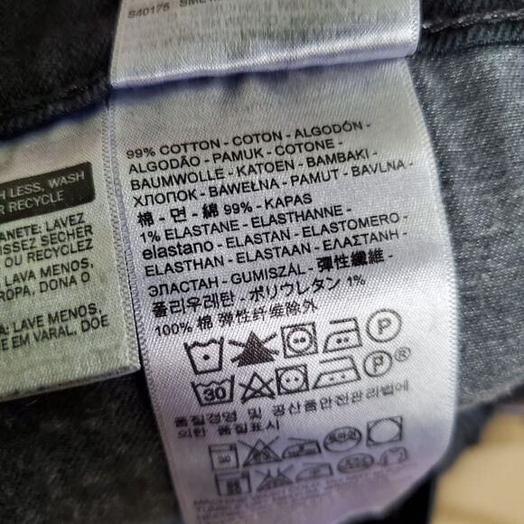 Levis 511 Jeans Mens 36x32 black Slim Straight Stretch Denim - Picture 13 of 14